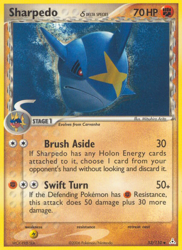 Sharpedo (53/110) (especie Delta) [EX: Fantasmas de Holon] 