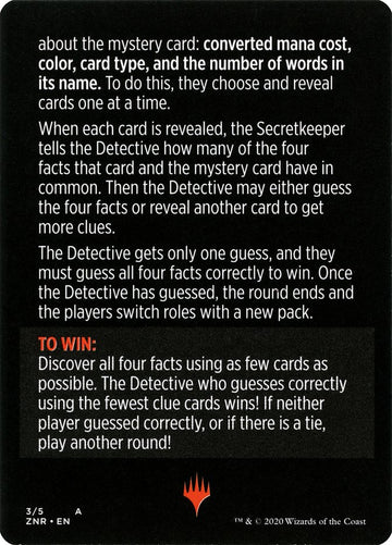 Booster Sleuth (Magic Minigame) [Zendikar Rising Minigame] - 0