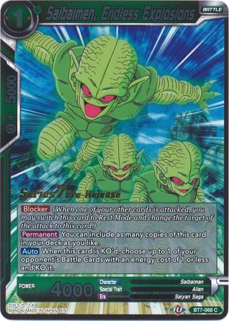 Saibaimen, Explosiones sin fin (BT7-068_PR) [Promociones de prelanzamiento de Asalto de los Saiyans] 