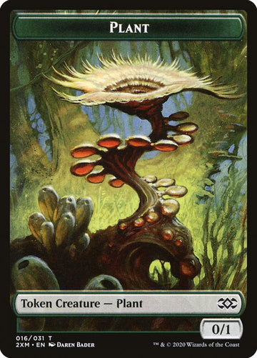 Clue // Plant Double-Sided Token [Double Masters Tokens] - 0