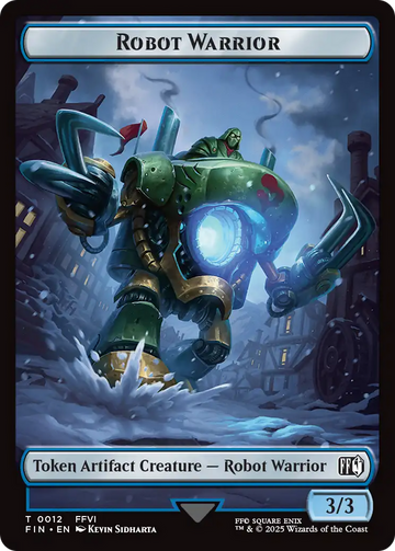 Emblem - Sephiroth, One-Winged Angel // Robot Warrior Double-Sided Token [FINAL FANTASY Tokens] - 0