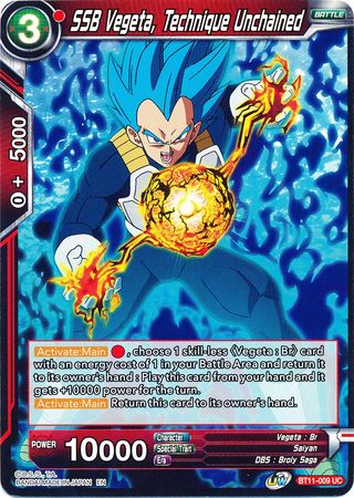 SSB Vegeta, Técnica desencadenada (BT11-009) [Línea de sangre Vermilion] 