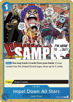 Impel Down All Stars [Tarjetas de prelanzamiento de Paramount War] 