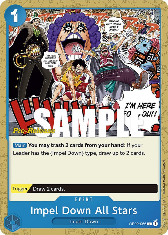 Impel Down All Stars [Tarjetas de prelanzamiento de Paramount War] 