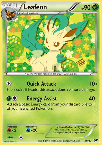 Leafeon (BW87) [Blanco y negro: promociones de Black Star] 