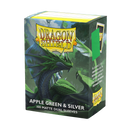 Dragon Shield: Standard 100ct Sleeves - Apple Green & Silver (Dual Matte)-1