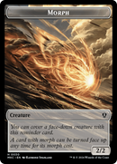 Snake // Morph Double-Sided Token [Murders at Karlov Manor Commander Tokens]-2
