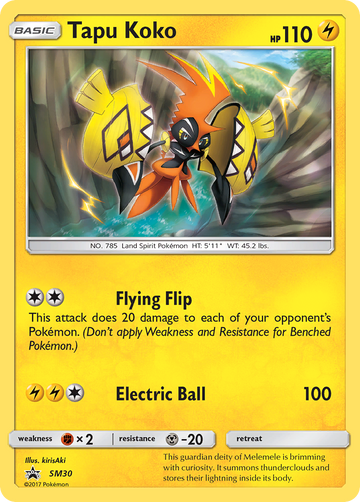 Tapu Koko (SM30) [Sol y Luna: promociones de Black Star] 