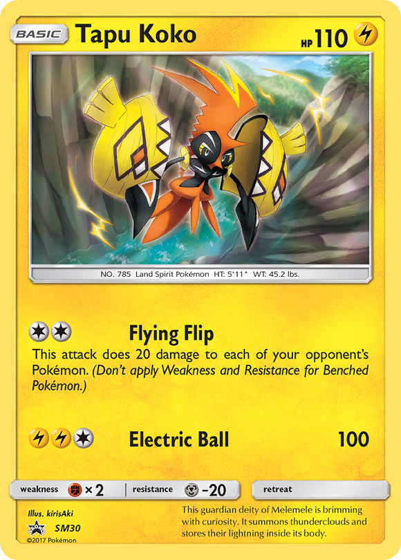 Tapu Koko (SM30) [Sol y Luna: promociones de Black Star] 