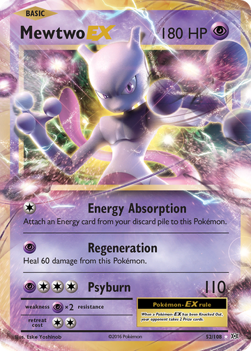 Mewtwo EX (52/108) [XY: Evoluciones] 