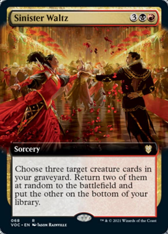 Vals siniestro (ilustración ampliada) [Innistrad: Crimson Vow Commander] 