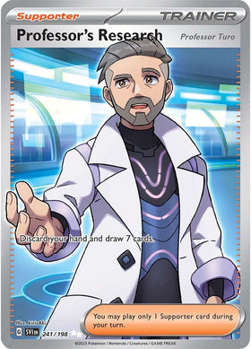 Investigación del profesor (Profesor Turo) (241/198) [Scarlet &amp; Violet: Base Set] 