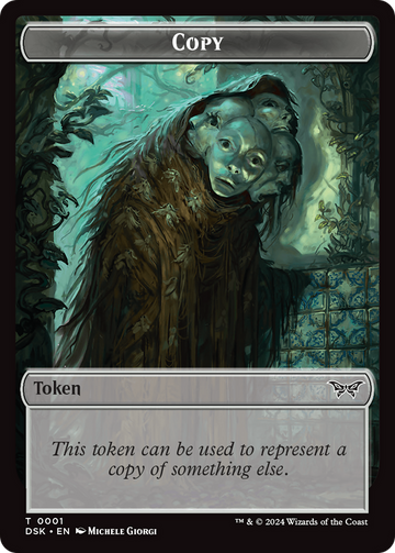 Beast // Copy Double-Sided Token [Duskmourn: House of Horror Tokens] - 0