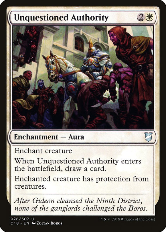 Autoridad incuestionable [Commander 2018] 