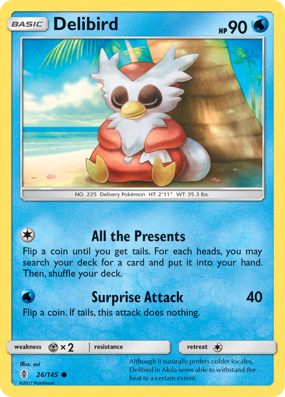 Delibird (26/145) [Sol y Luna: Guardianes en ascenso] 