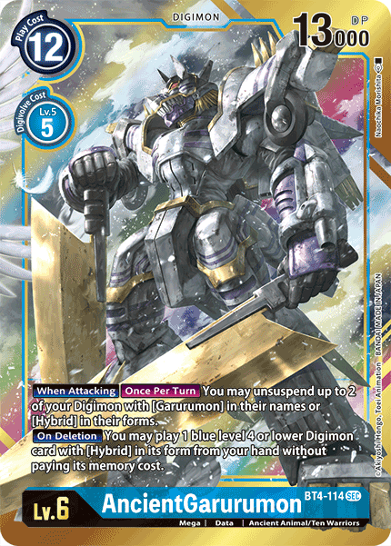 AncientGarurumon [BT4-114] (Arte alternativo) [Gran leyenda] 