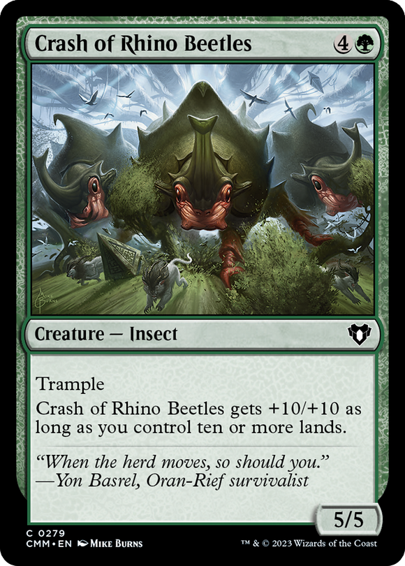 Choque de escarabajos rinocerontes [Commander Masters] 