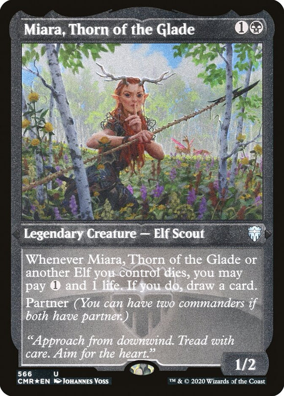Miara, Espina del Claro (Grabado) [Commander Legends] 
