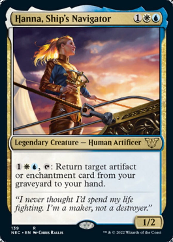 Hanna, navegante del barco [Kamigawa: Neon Dynasty Commander] 