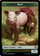 Boar // Merfolk (0005) Double-Sided Token [The Lost Caverns of Ixalan Commander Tokens]-1