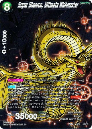 Súper Shenron, el amo supremo de los deseos (SPR) (BT6-115) [Reyes destructores] 