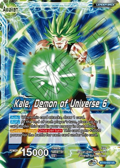 Kale // Kale, Demonio del Universo 6 (BT15-032) [Enfrentamiento de Saiyans] 