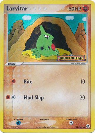 Larvitar (51/101) (Estampado) [EX: Dragon Frontiers] 