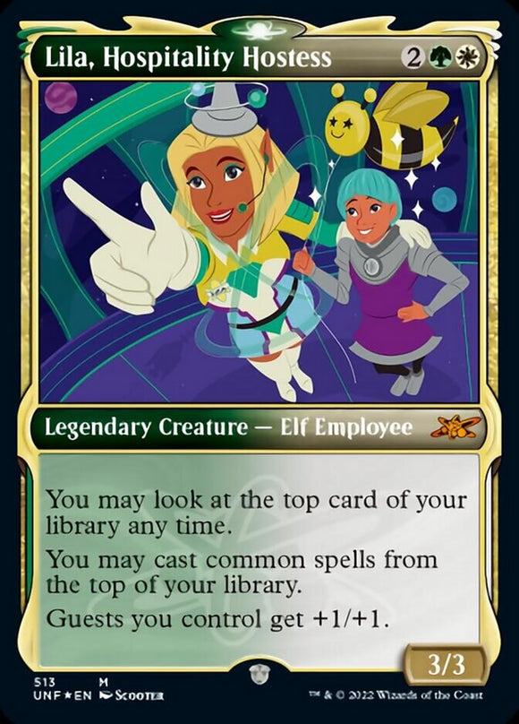 Lila, anfitriona de hospitalidad (Showcase) (Galaxy Foil) [Unfinity] 