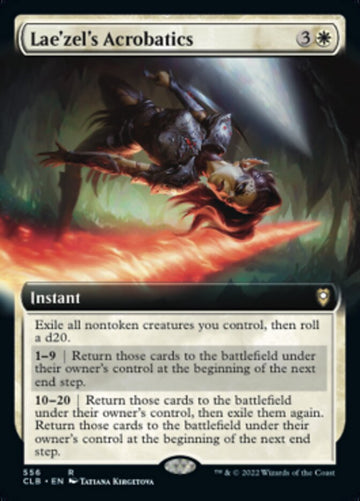Acrobacias de Lae'zel (ilustración ampliada) [Commander Legends: Battle for Baldur's Gate] 