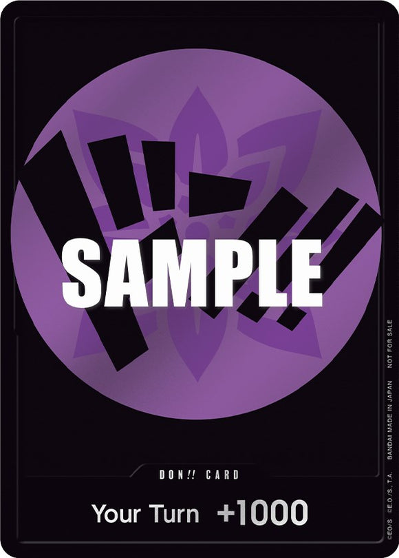 Tarjeta DON!! (morada) [Tarjetas promocionales de One Piece] 
