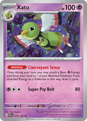 Xatu (072/182) [Scarlet &amp; Violet: Grieta de la Paradoja] 