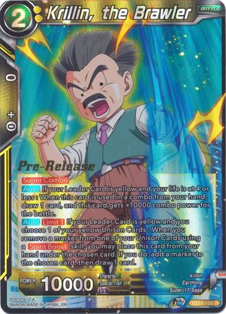 Krillin, el luchador (BT14-105) [Promociones previas al lanzamiento de Cross Spirits] 