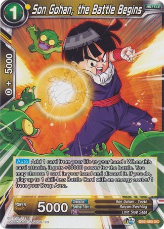 Son Gohan, comienza la batalla (DB3-080) [Fuerza gigante] 