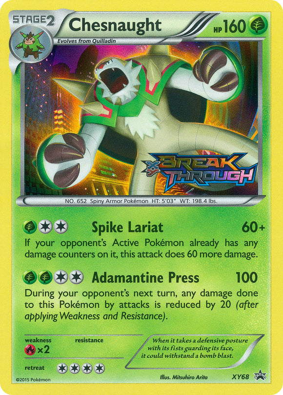 Chesnaught (XY68) [Promociones de XY: Black Star] 