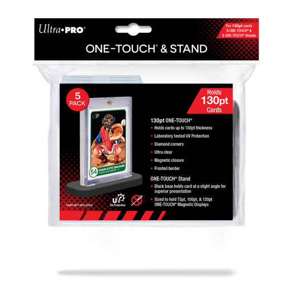 Ultra PRO: One-Touch & Stand - 130pt (5ct)