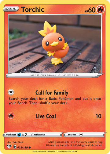 Torchic (022/189) [Espada y escudo: oscuridad en llamas] 