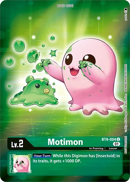 Motimon [BT9-004] (Arte alternativo - Box Topper) [X Record] 