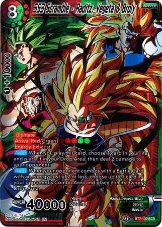 SS3 Scramble - Raditz, Vegeta y Broly (BT7-130) [El asalto de los Saiyans] 