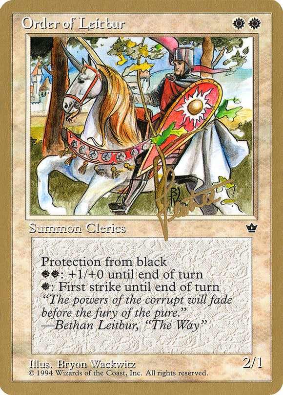 Order of Leitbur (Male) (Bertrand Lestree) [Pro Tour Collector Set]