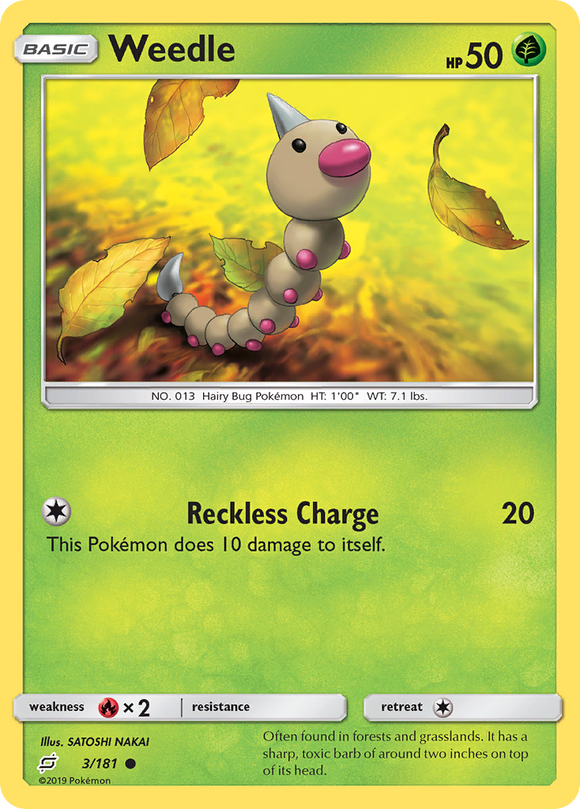 Weedle (3/181) [Sol y Luna: Trabajan juntos] 
