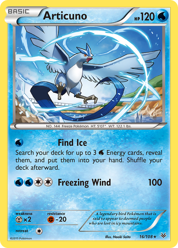 Articuno (16/108) [XY: Cielos rugientes] 