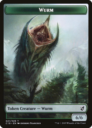 Beast (014) // Wurm Double-Sided Token [Commander 2019 Tokens] - 0