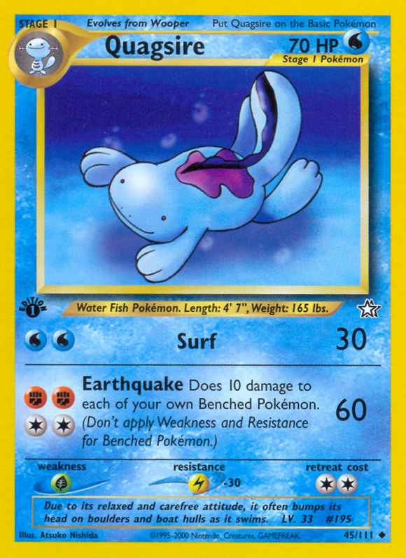 Quagsire (45/111) [Neo Genesis 1.ª edición] 