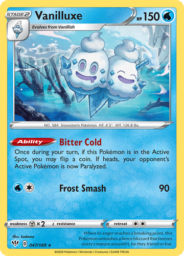 Vanilluxe (047/189) [Espada y escudo: oscuridad en llamas] 