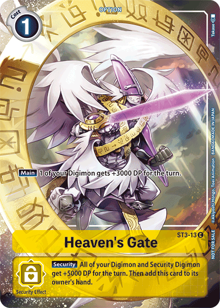 Puerta del Cielo [ST3-13] (Caja de evolución del domador) [Mazo de inicio: Promociones amarillas del Cielo] 
