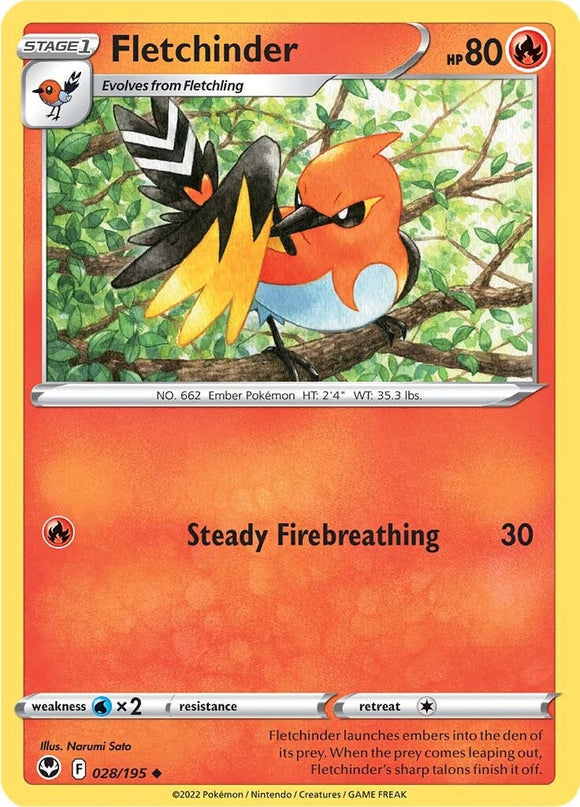 Fletchinder (028/195) [Espada y escudo: Tempestad de plata] 