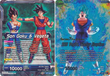 Son Goku y Vegeta // SSB Vegito, Erupción de energía (BT7-025_PR) [Promociones de prelanzamiento de Asalto de los Saiyajin] 