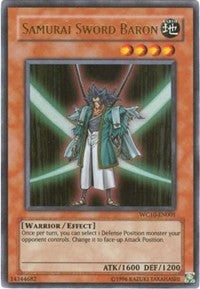 Espada samurái Barón [WC10-EN001] Ultra rara 