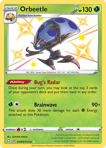 Orbeetle (SV009/SV122) [Espada y escudo: destinos brillantes] 