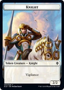 Knight // Food (15) Double-Sided Token [Throne of Eldraine Tokens]-1